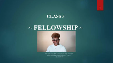 Class 5 Fellowship
